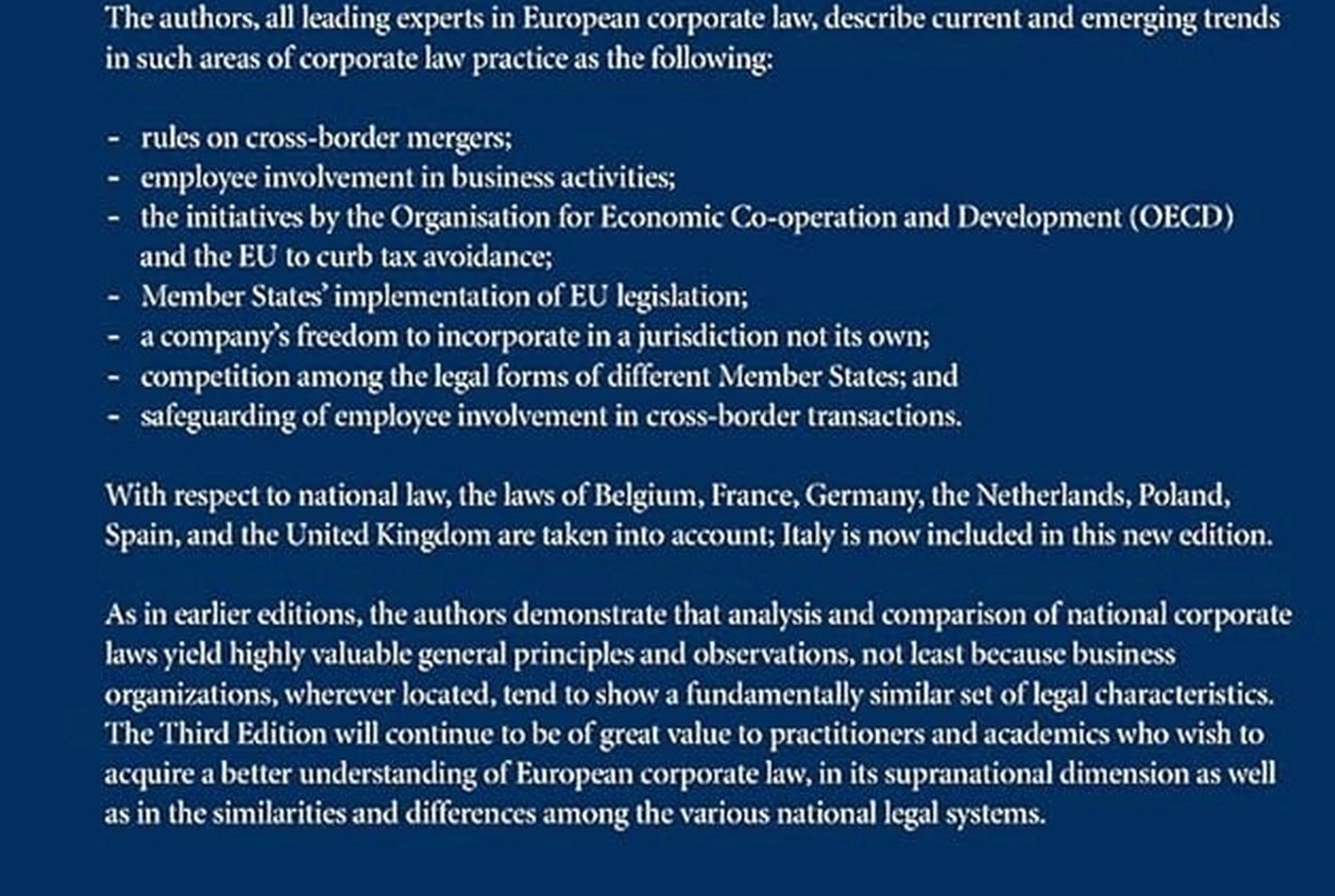 European business law training course